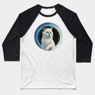 Whimsical Cat Illustrations for the Feline Enthusiast Baseball T-Shirt